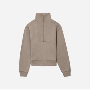 Everlane Track Half-Zip Sweatshirt Size M Color Burnt Sugar